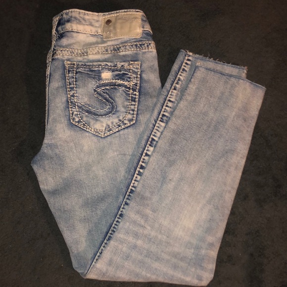 Women’s Silver Aiko Mid Ankle Skinny Jeans - Picture 6 of 7